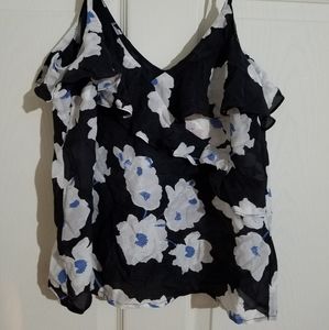 Lucky Brand womens size XS silk top NWT